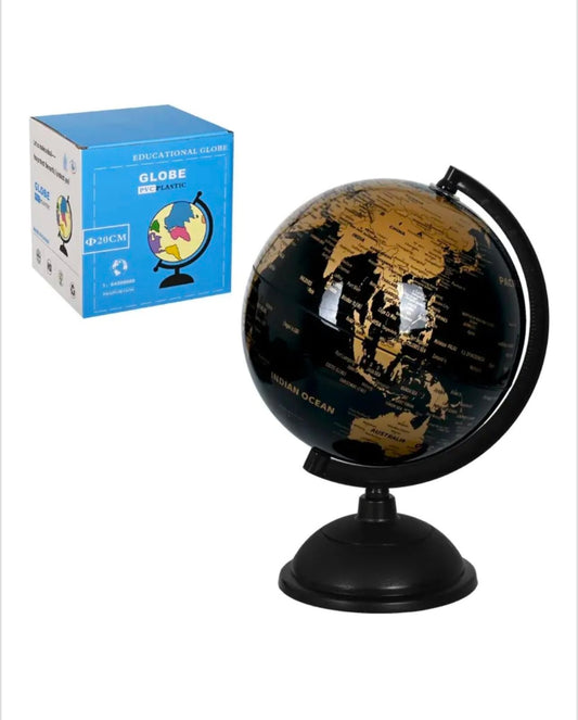 Луксозен глобус в черно и златно, подходящ за малки и големи Глобус (Ф 20 см.)