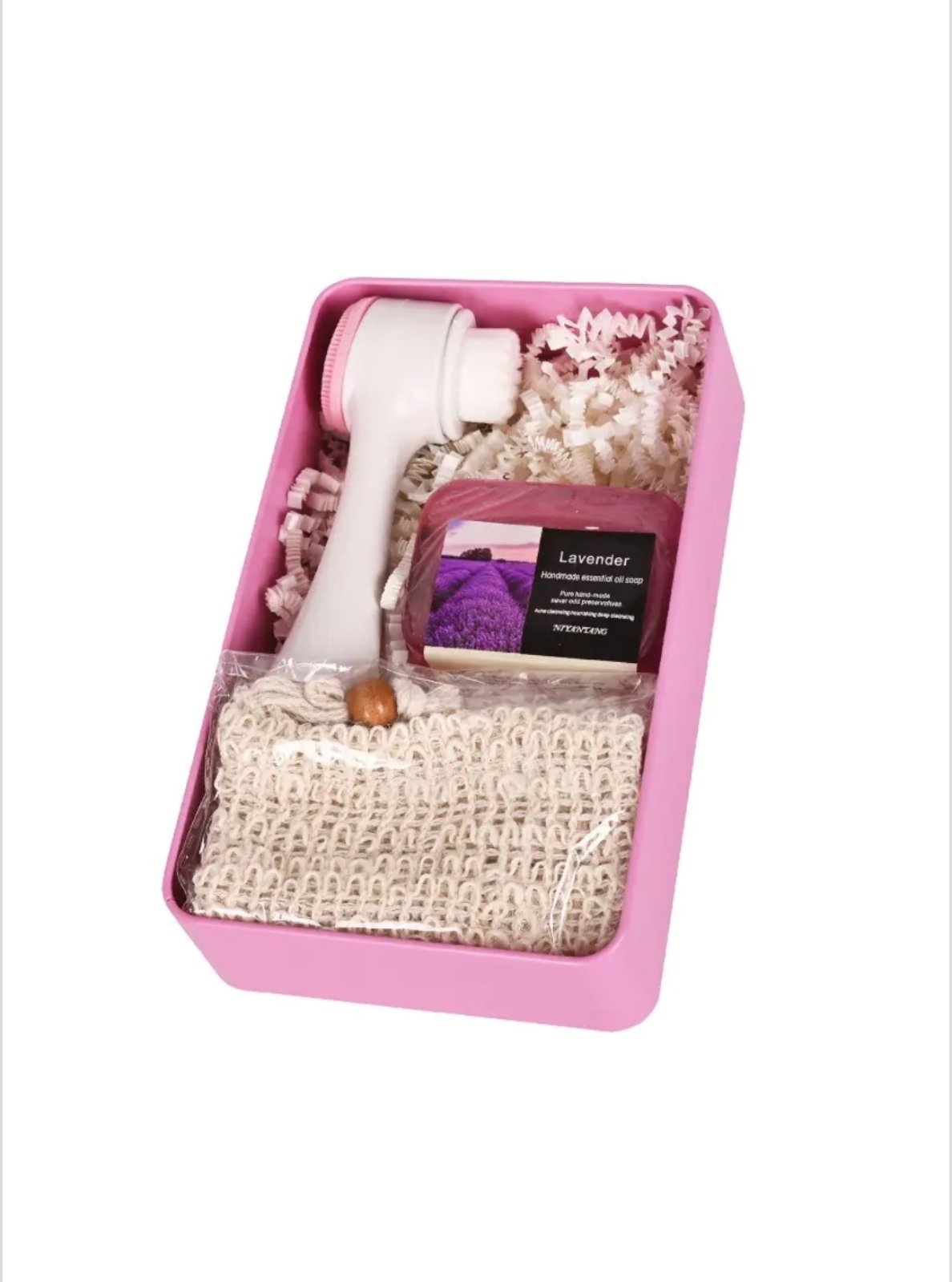 Подаръчен комплект за спа с органичен сапун "Лавандула" в метална кутия