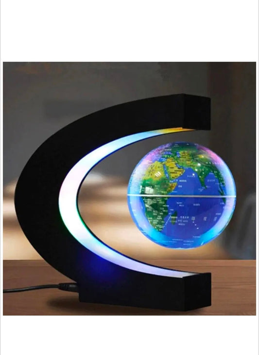 Магнитен левитиращ глобус с LED светлина и зарядно