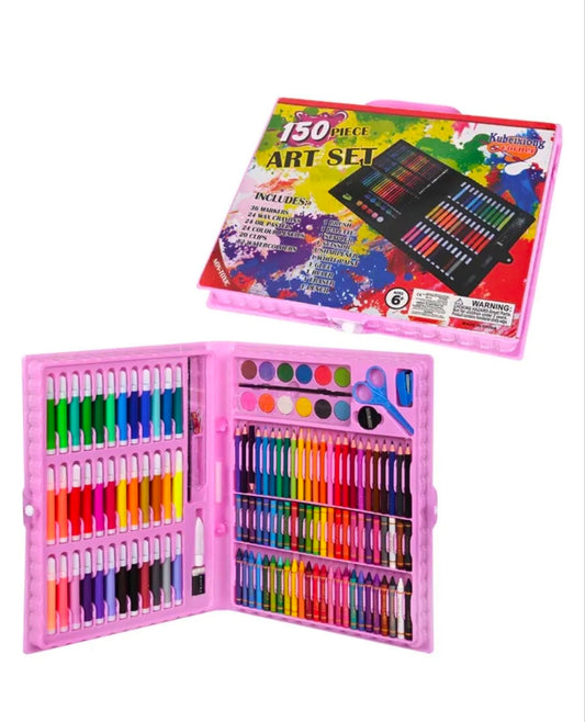 Комплект за рисуване и оцветяване в куфарче 150 части
