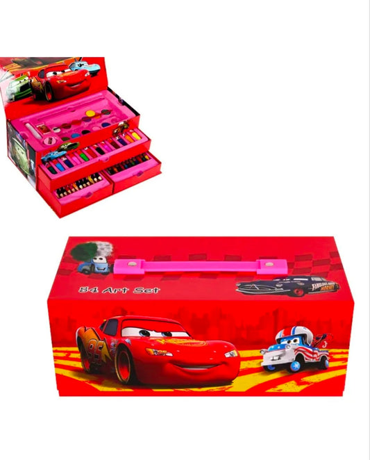 Комплект за оцветяване в куфарче Светкавицата Маккуин (54 части)